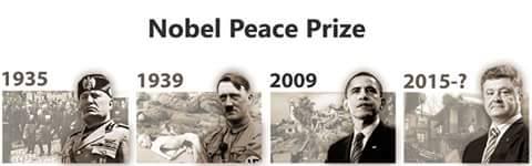 Poroshenko‬ Nominated for the Nobel Peace Prize... Like Hitler in 1939
