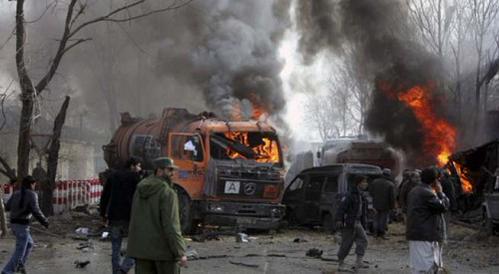 Blast Targets NATO Convoy near Kabul Airport, US Embassy (Photos)