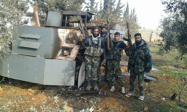 Photos: Syrian Army destroyed ISIS Car Bomb in Aleppo