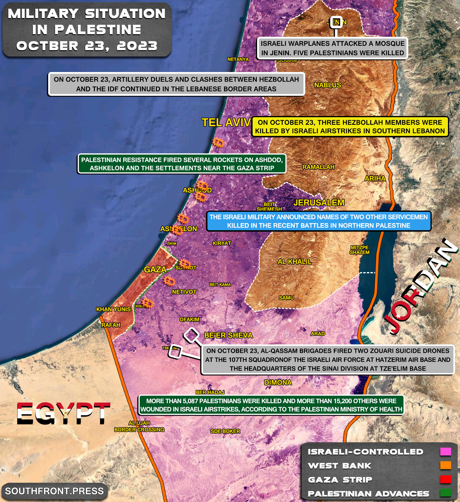 military-situation-in-palestine-on-october-23-2023-map-update