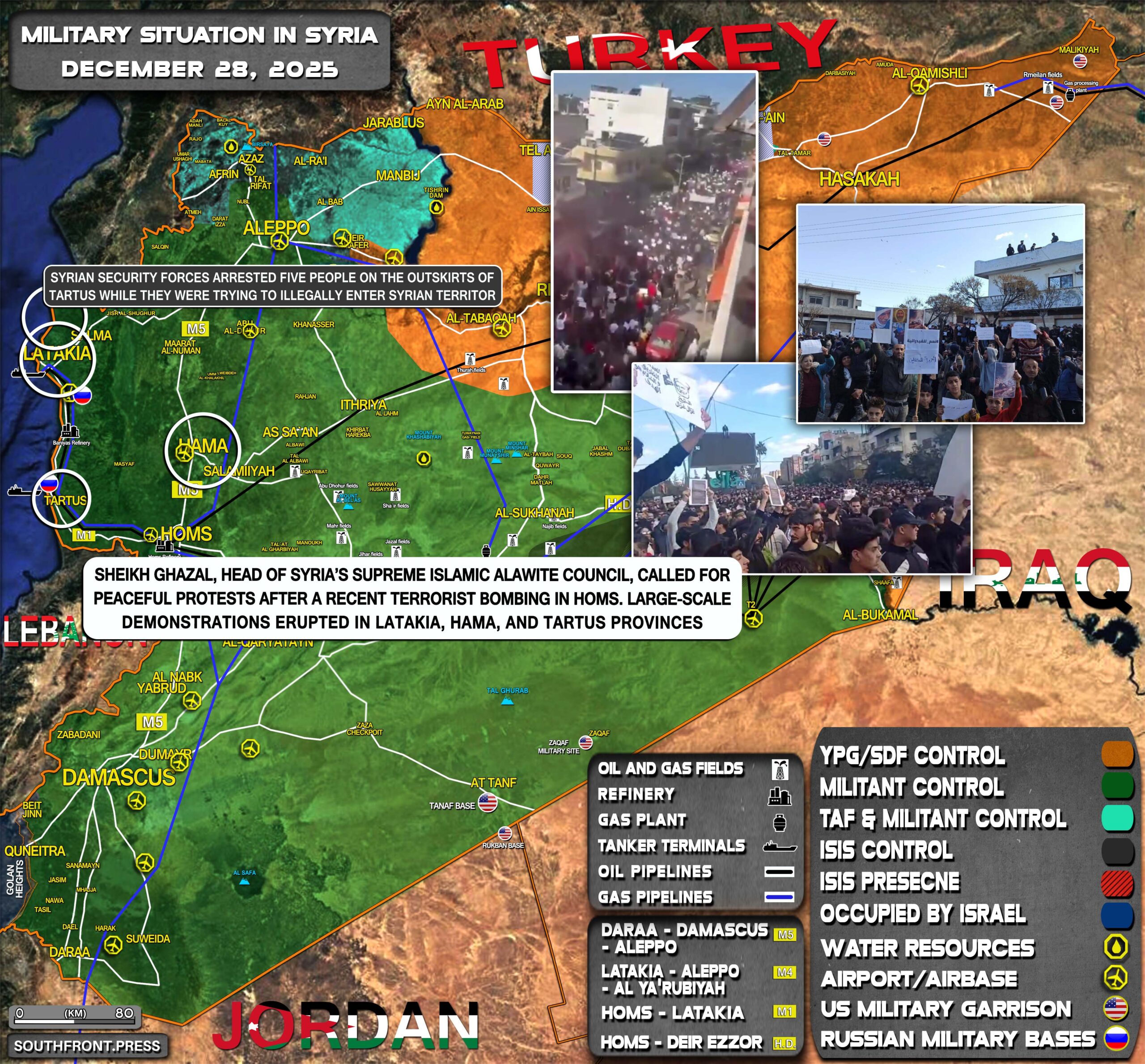 Military Situation In Syria On December 28, 2025 (Map Update)