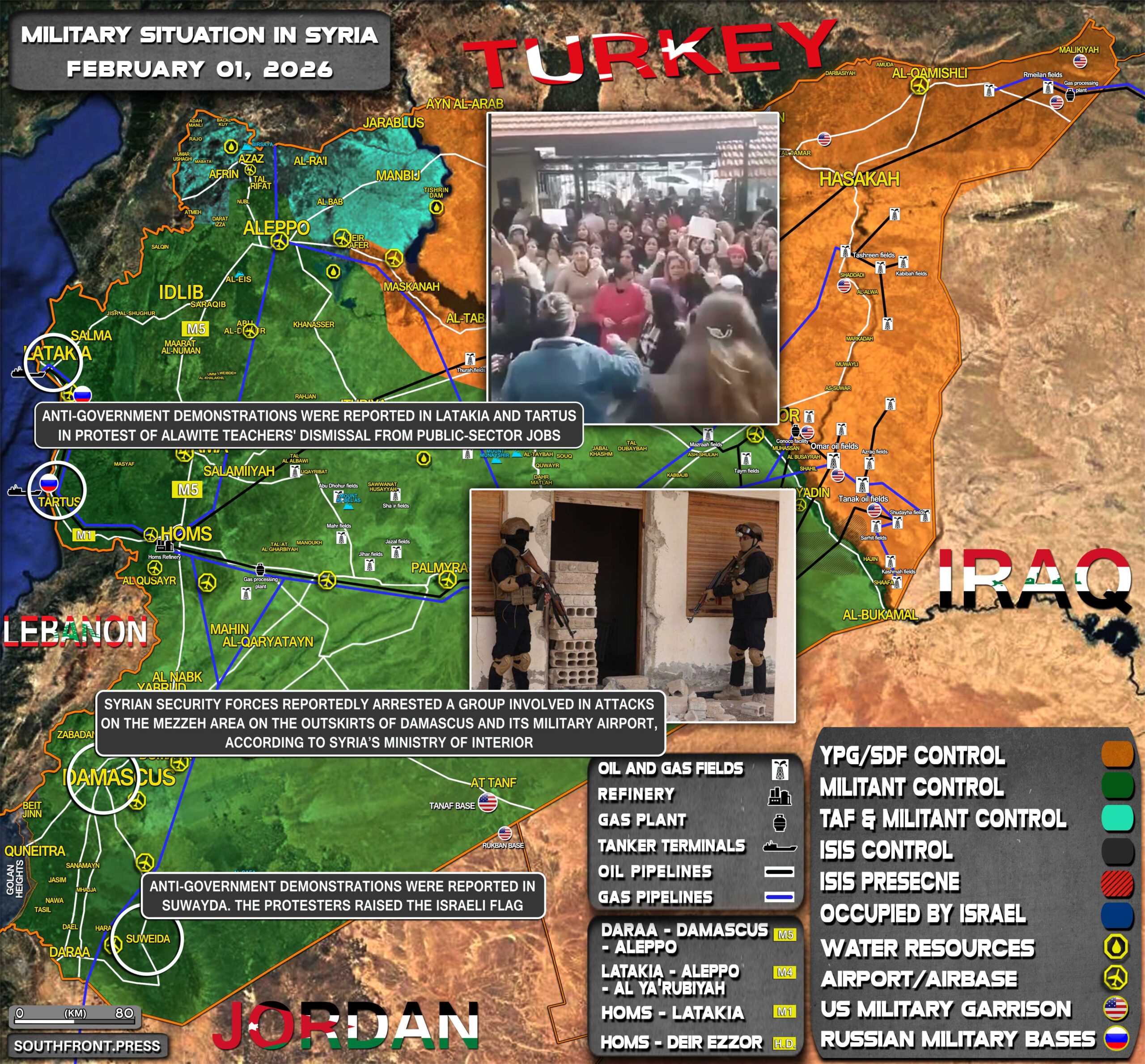 Military Situation In Syria On February 1, 2026 (Map Update)
