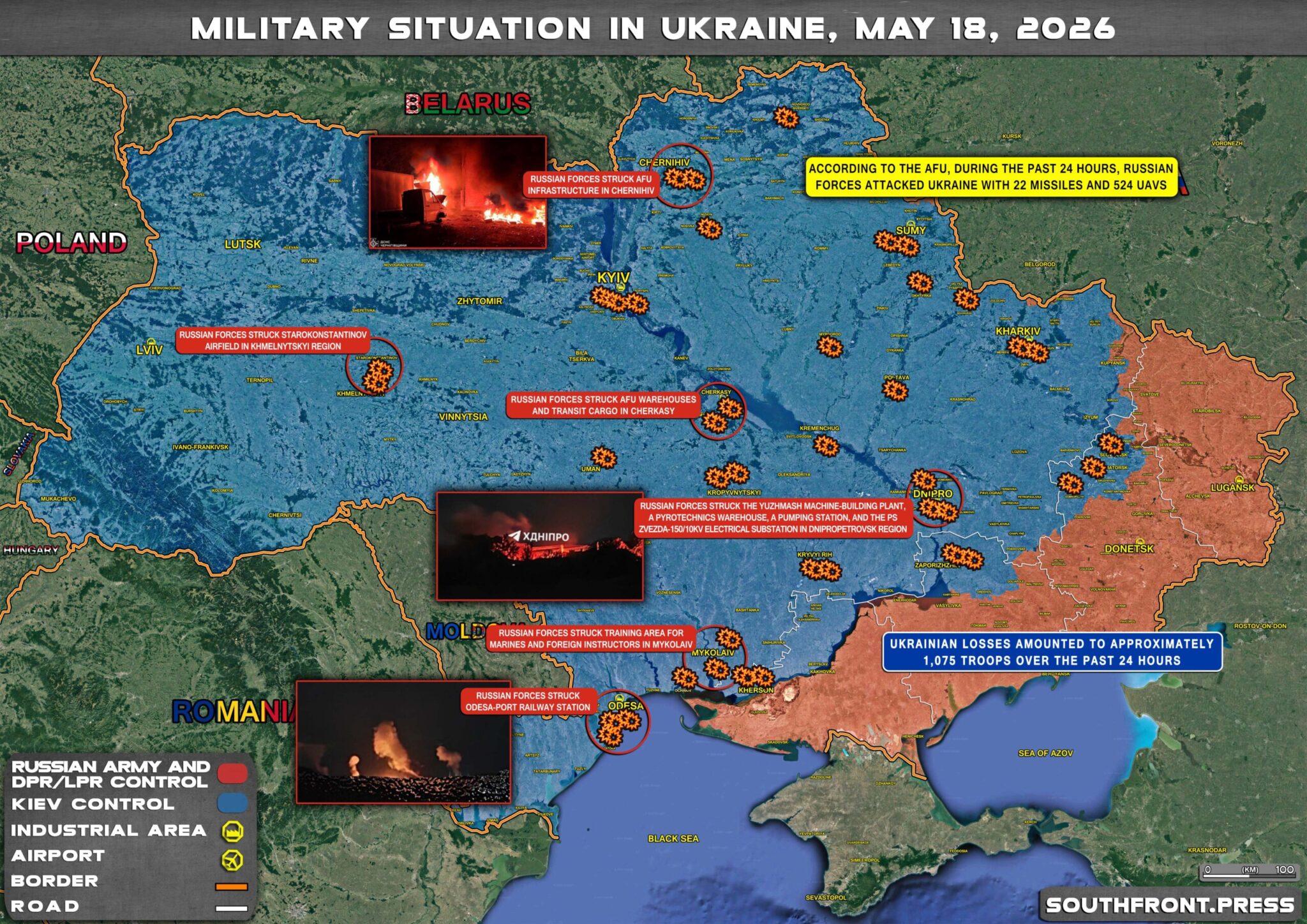 Military Situation In Ukraine On May 18 2026 Maps Update 18may2026 Ukraine Map 2048x1448 