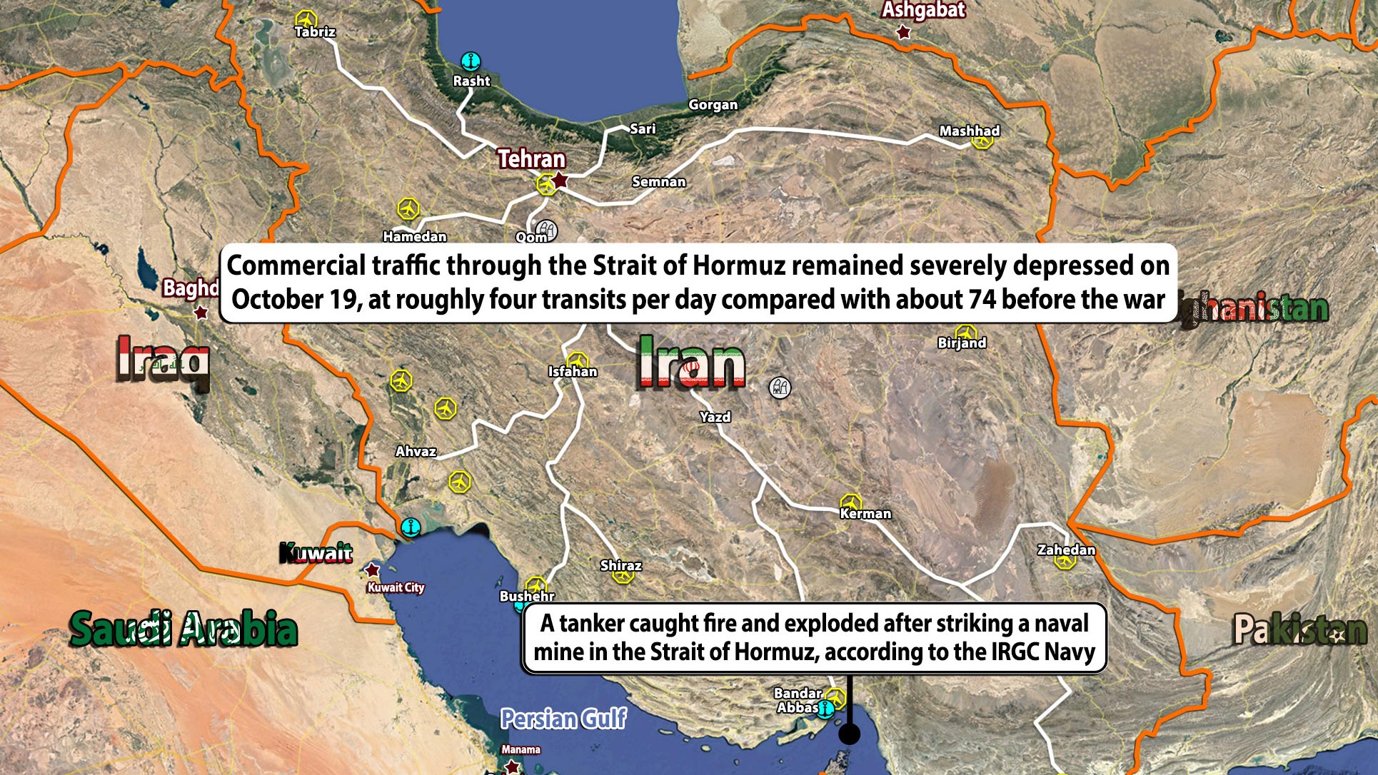 Military Situation In Iran On October 19, 2026 (Map Update)