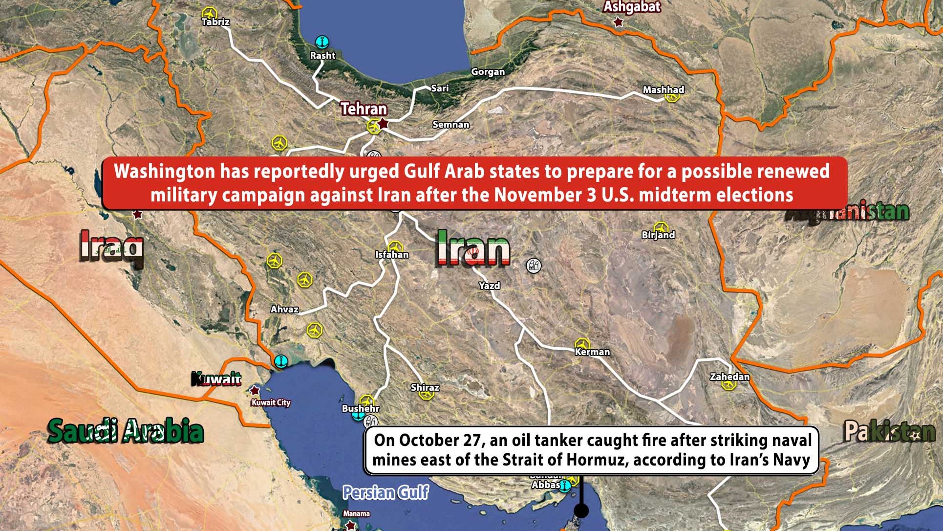 Military Situation In Iran On October 28, 2026 (Map Update)